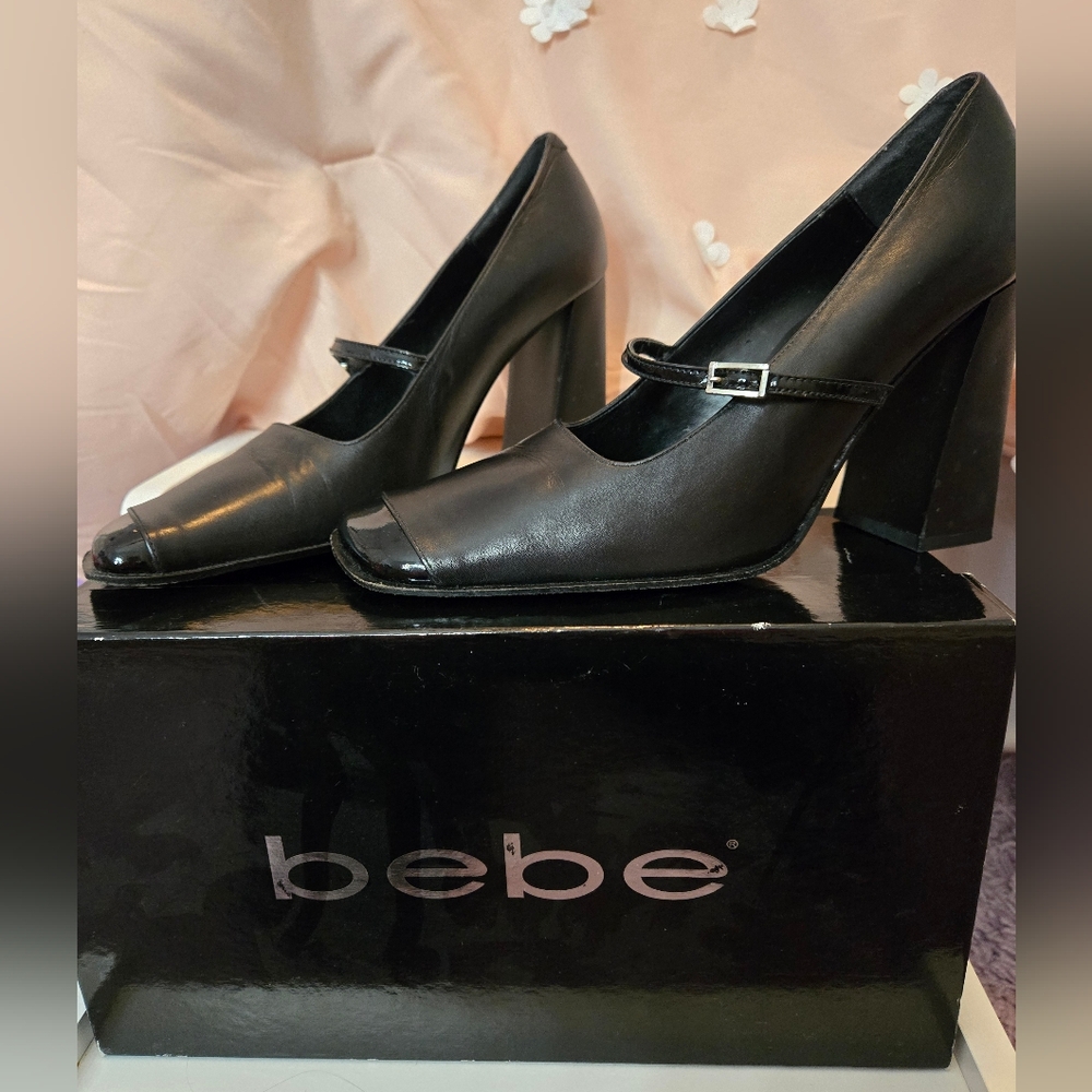 Bebe Black Samantha heels